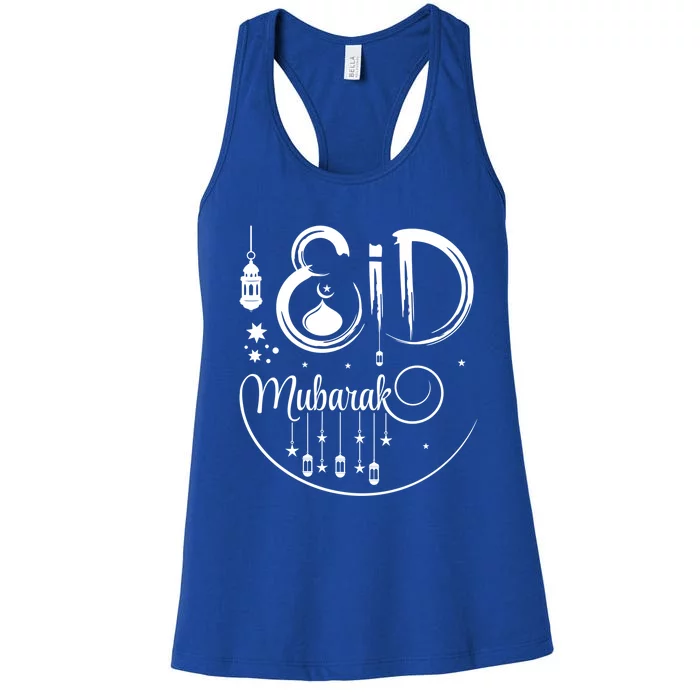 Happy Eid Mubarak Gift Eid Algiftfitr Eid Ramadan Islamic Gift Women's Racerback Tank