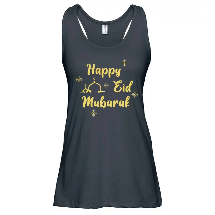 Happy Eid Mubarak Celebration Ladies Essential Flowy Tank