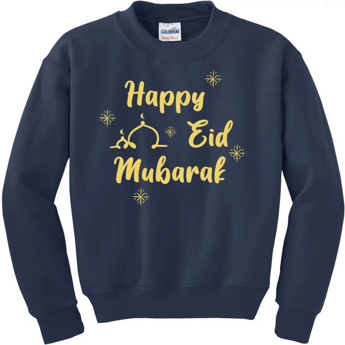 Happy Eid Mubarak Celebration Kids Sweatshirt