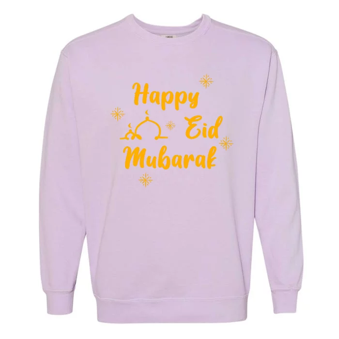 Happy Eid Mubarak Celebration Garment-Dyed Sweatshirt