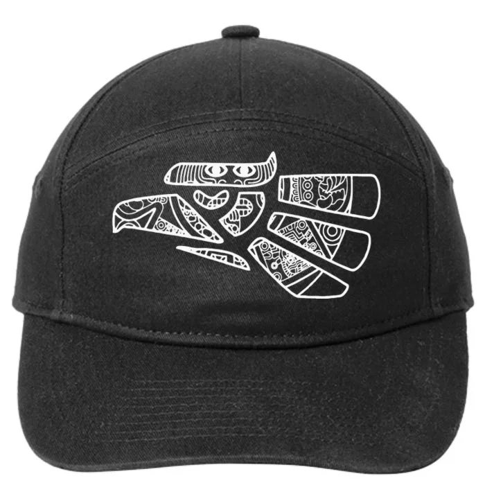 Hecho En Mexico Aztec Calendar Mexican Eagle 7-Panel Snapback Hat