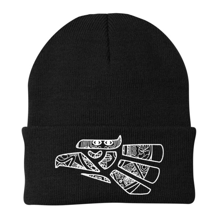 Hecho En Mexico Aztec Calendar Mexican Eagle Knit Cap Winter Beanie