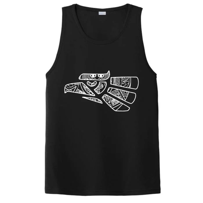 Hecho En Mexico Aztec Calendar Mexican Eagle Performance Tank