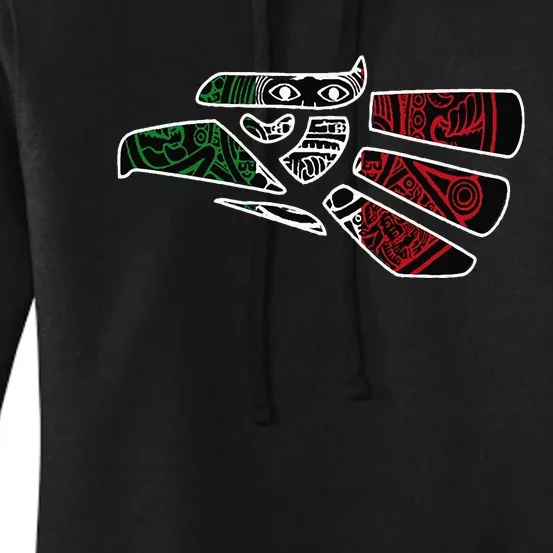 Hecho En Mexico Aztec Calendar Mexican Eagle Women's Pullover Hoodie