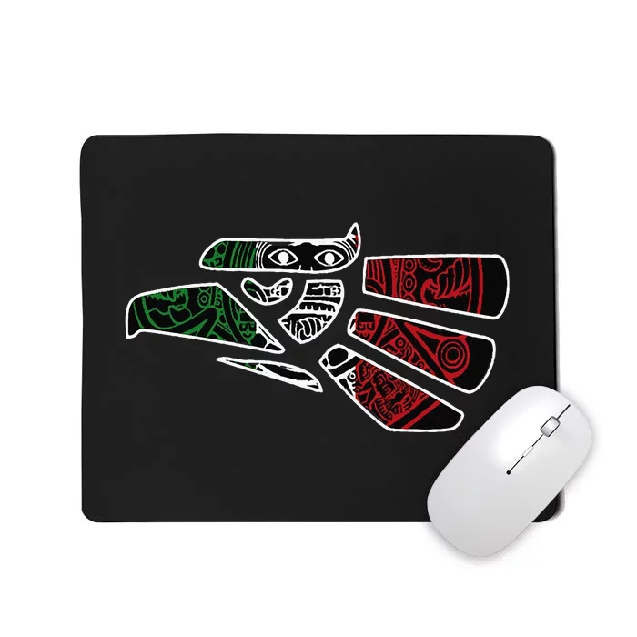 Hecho En Mexico Aztec Calendar Mexican Eagle Mousepad