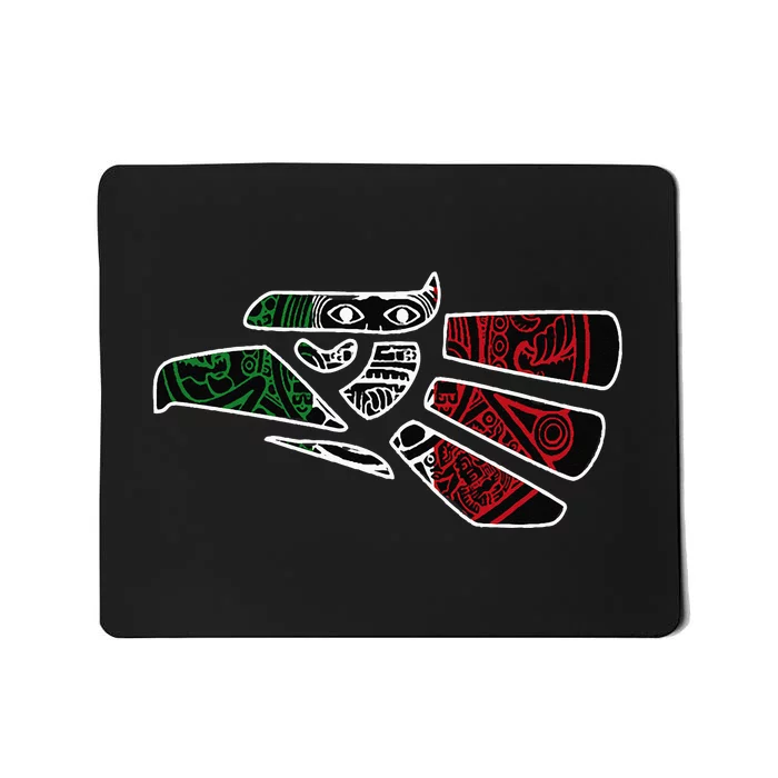 Hecho En Mexico Aztec Calendar Mexican Eagle Mousepad