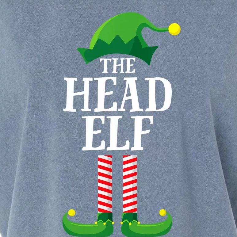 Head Elf Matching Family Group Christmas Party Garment-Dyed Women's Muscle Tee