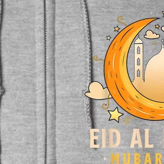 Happy Eid Mubarak For Muslim Eid Al Fitr Full Zip Hoodie