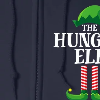 Hungry Elf Matching Family Group Christmas Party Full Zip Hoodie