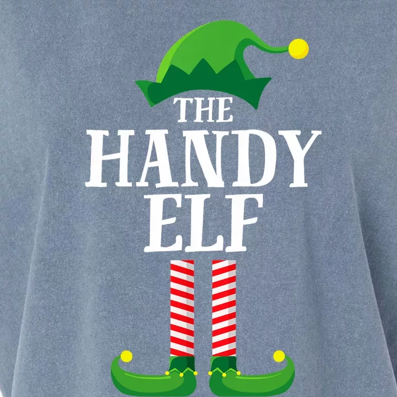 Handy Elf Matching Family Group Christmas Party Garment-Dyed Women's Muscle Tee