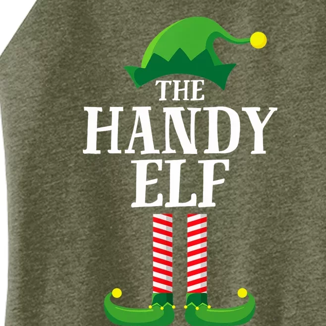 Handy Elf Matching Family Group Christmas Party Women’s Perfect Tri Rocker Tank