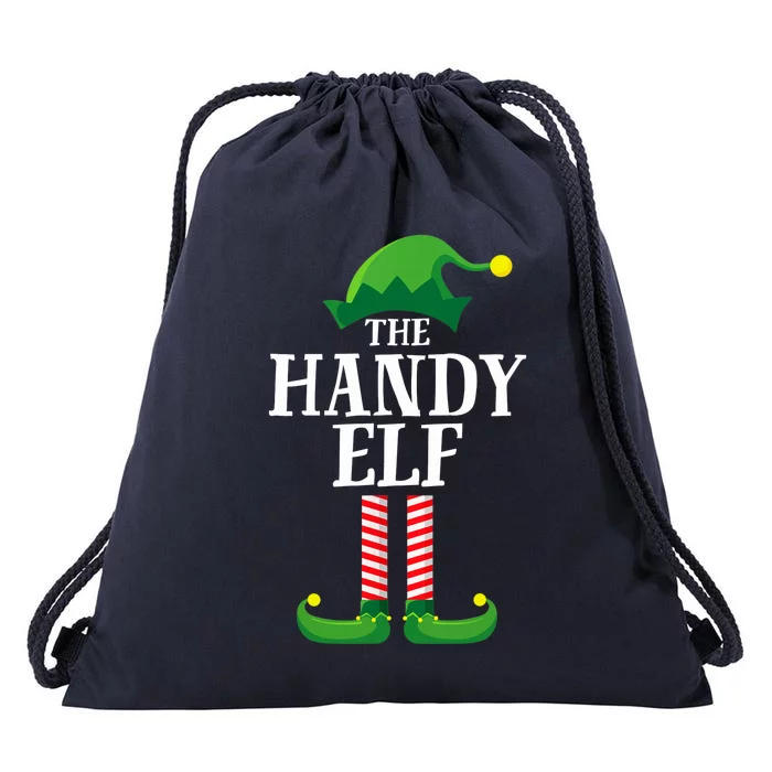 Handy Elf Matching Family Group Christmas Party Drawstring Bag