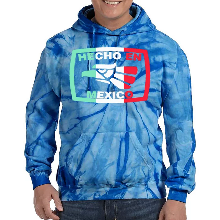 Hecho En Mexico Eagle Mexican Independence Day Tie Dye Hoodie