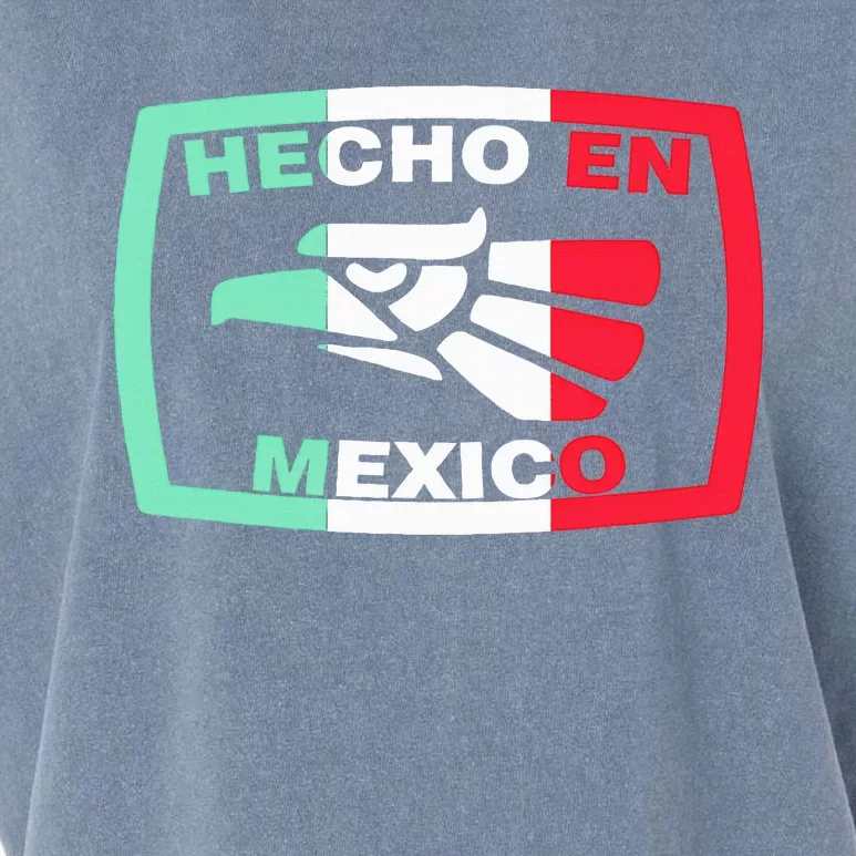 Hecho En Mexico Eagle Mexican Independence Day Garment-Dyed Women's Muscle Tee