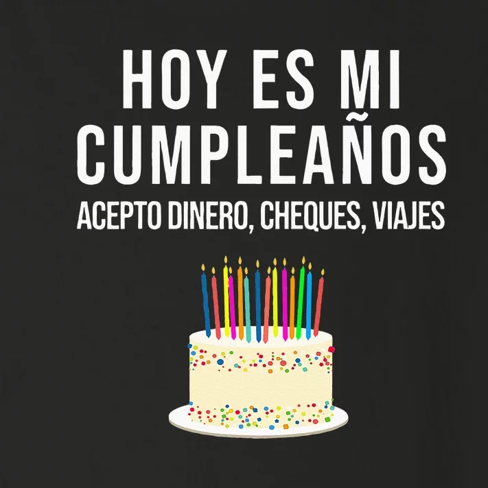 Hoy Es Mi Cumpleaños Funny Birthday Gift Spanish Playera Toddler Long Sleeve Shirt