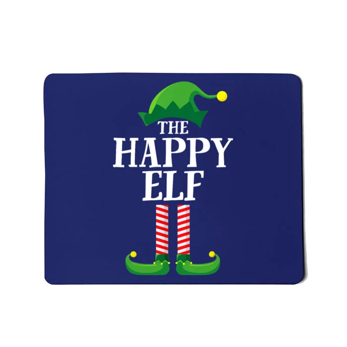 Happy Elf Matching Family Group Christmas Party Mousepad