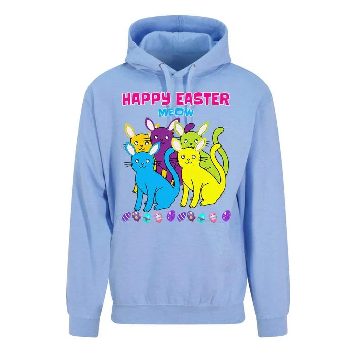 Happy Easter Meow Easter Cat For Women Love Cats Unisex Surf Hoodie