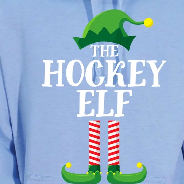 Hockey Elf Matching Family Group Christmas Party Funny Gift Unisex Surf Hoodie