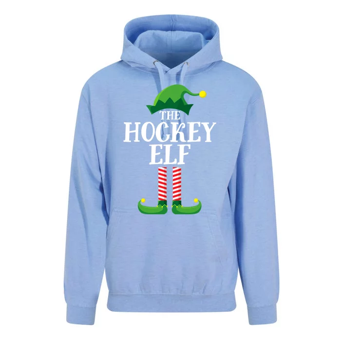 Hockey Elf Matching Family Group Christmas Party Funny Gift Unisex Surf Hoodie