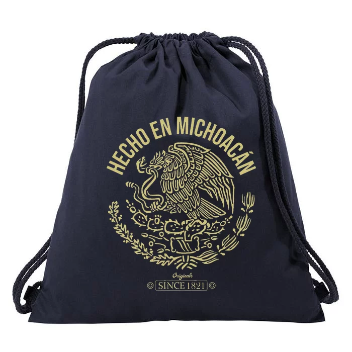 Hecho En Michoacan, Cinco De Mayo Mexico Mexican Day Drawstring Bag