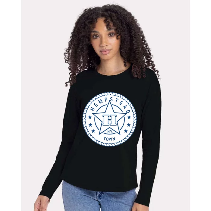 Hempstead New York Town Womens Cotton Relaxed Long Sleeve T-Shirt