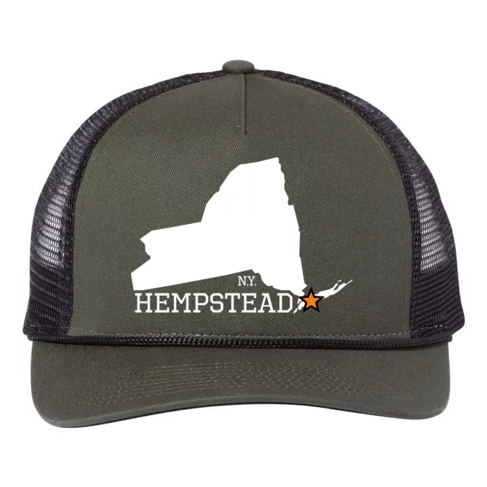 Hempstead NY Retro Rope Trucker Hat Cap