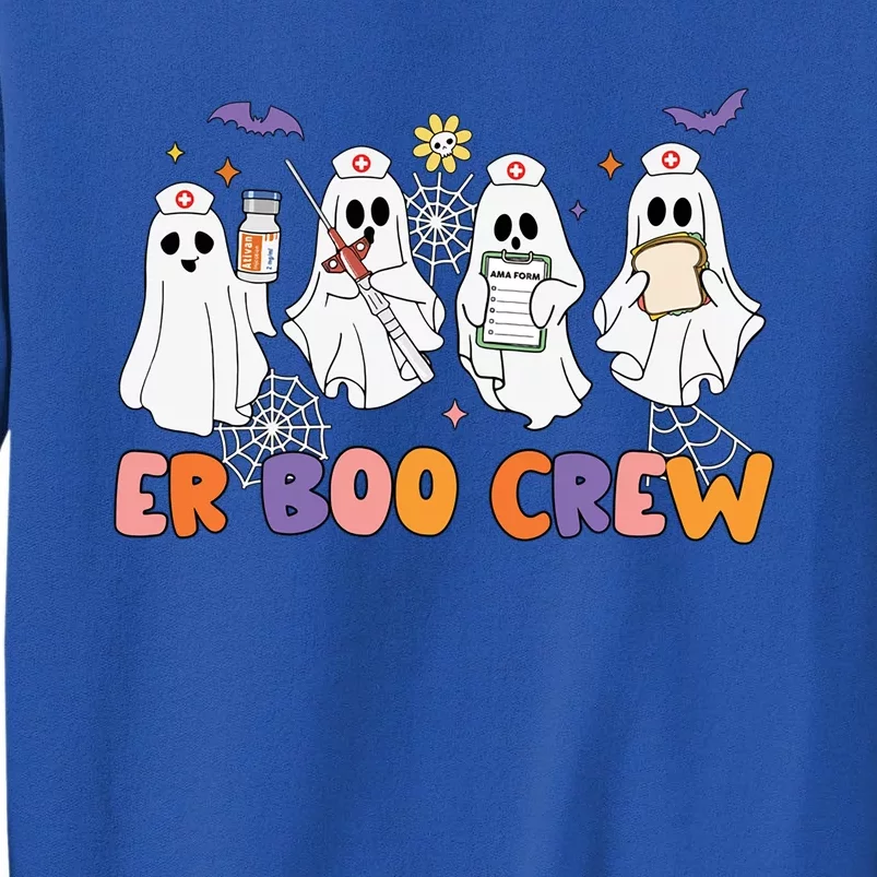 Halloween Er Nurse Er Boo Crew Funny Er Ed Nurse Tech Meaningful Gift Sweatshirt