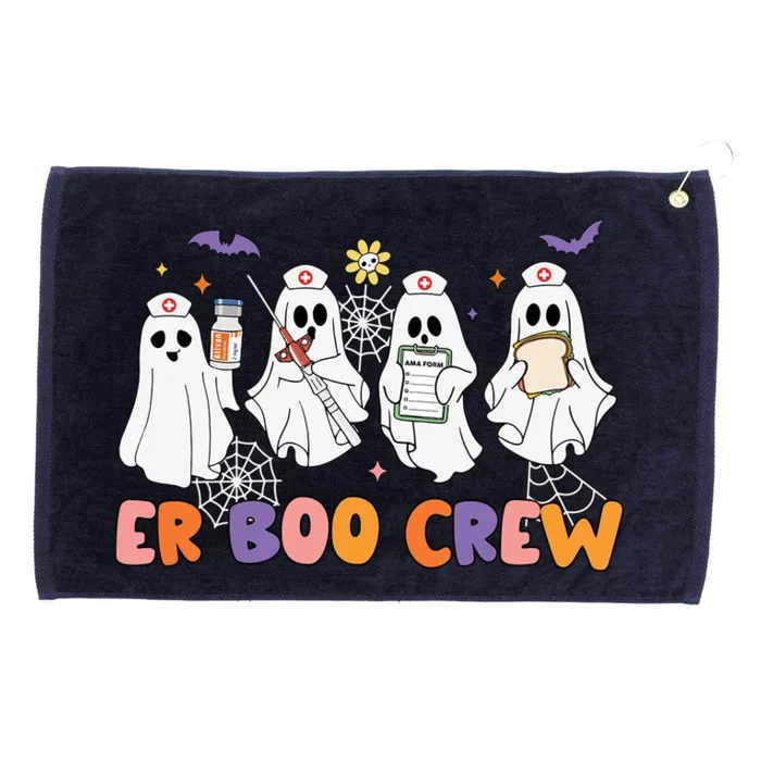 Halloween Er Nurse Er Boo Crew Funny Er Ed Nurse Tech Meaningful Gift Grommeted Golf Towel