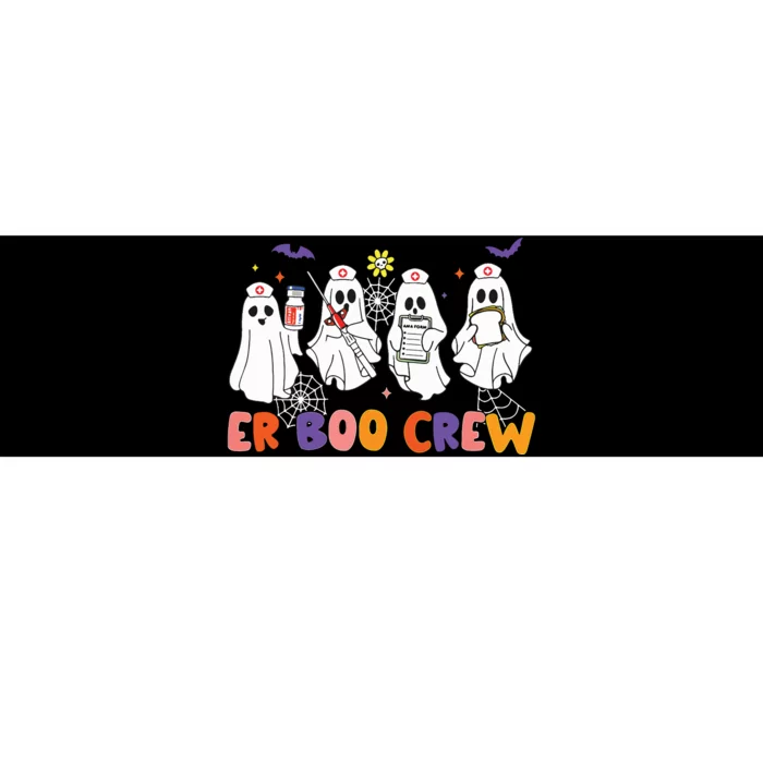 Halloween Er Nurse Er Boo Crew Funny Er Ed Nurse Tech Bumper Sticker