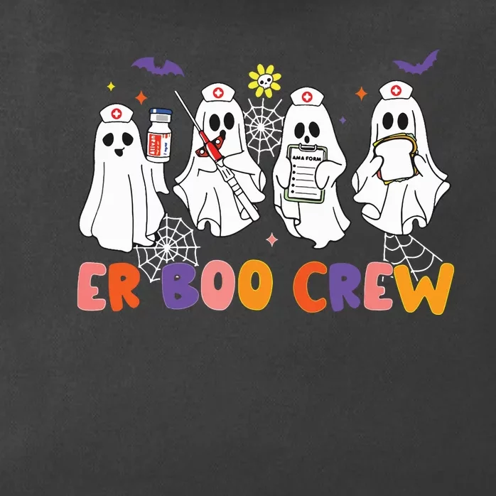 Halloween Er Nurse Er Boo Crew Funny Er Ed Nurse Tech Zip Tote Bag