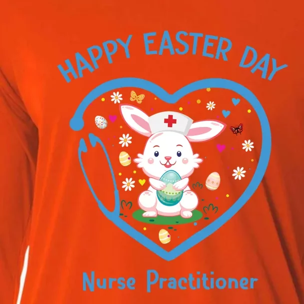 Happy Easter Nurse Practitioner Great Gift Cute Nurse Easter Day Gift Cooling Performance Long Sleeve Crew