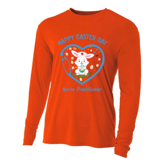 Happy Easter Nurse Practitioner Great Gift Cute Nurse Easter Day Gift Cooling Performance Long Sleeve Crew