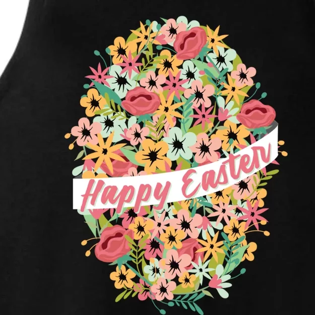 Happy Easter Outfit Easter Gift For Mom Flower Gift Ladies Tri-Blend Wicking Tank