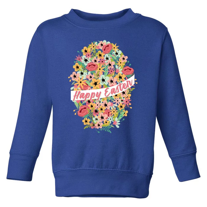 Happy Easter Outfit Easter Gift For Mom Flower Gift Toddler Sweatshirt