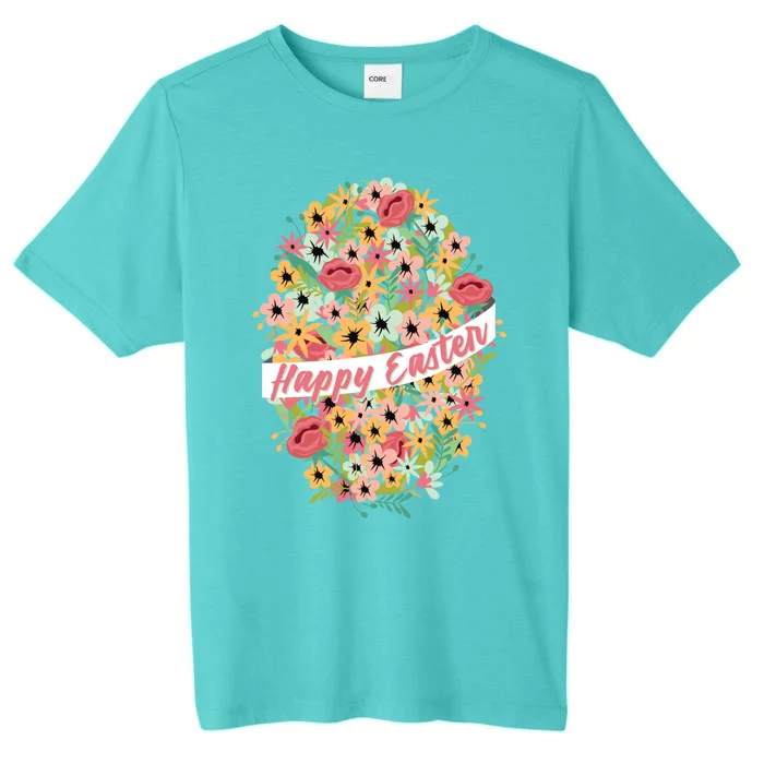 Happy Easter Outfit Easter Gift For Mom Flower Gift ChromaSoft Performance T-Shirt