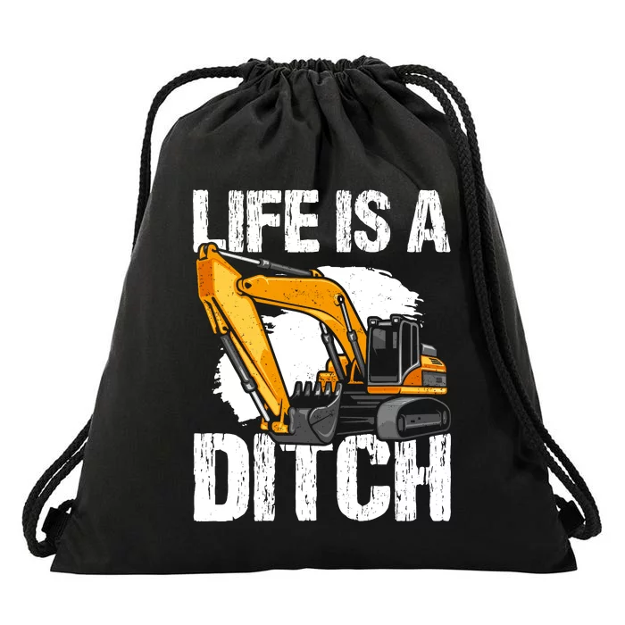 Heavy Equipment Operator & Excavator Driver Drawstring Bag