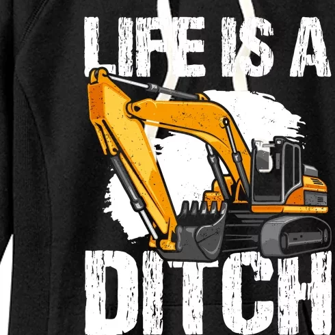 Heavy Equipment Operator & Excavator Driver Women's Fleece Hoodie