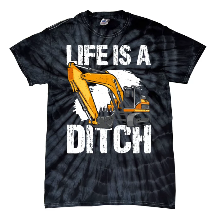 Heavy Equipment Operator & Excavator Driver Tie-Dye T-Shirt