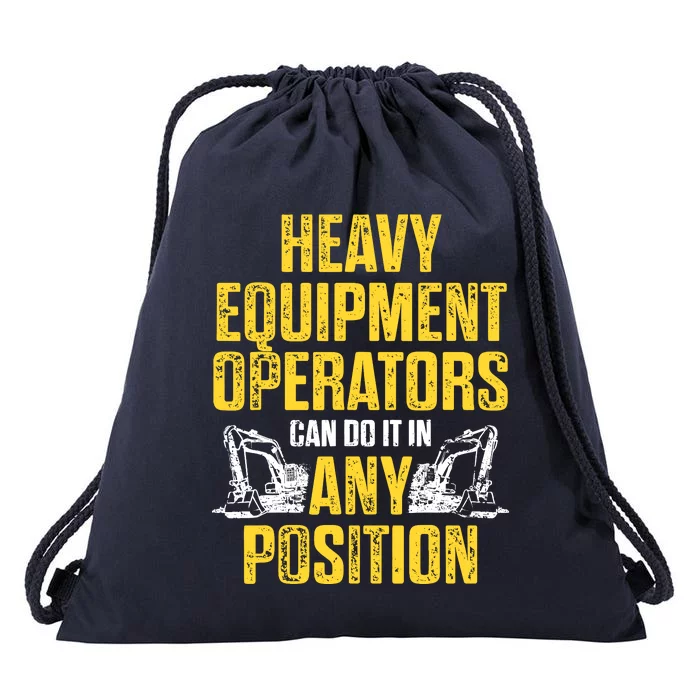 Heavy Equipment Operator Position Funny Driver Drawstring Bag