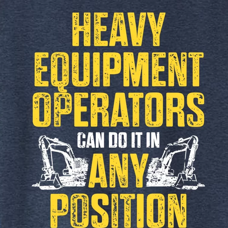 Heavy Equipment Operator Position Funny Driver Women's Crop Top Tee