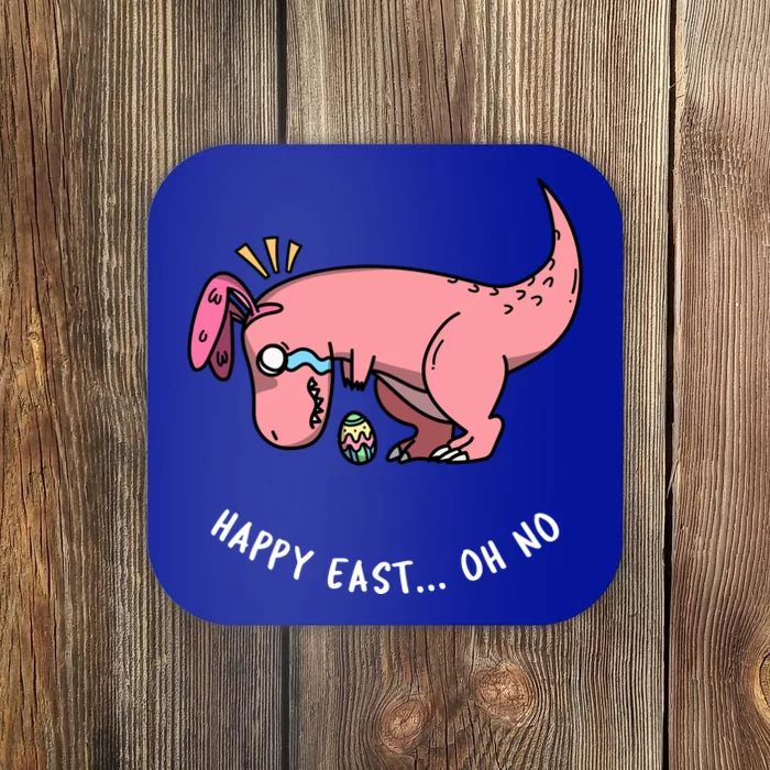 Happy Easter Oh No Funny TRex Egg Hunt Coaster