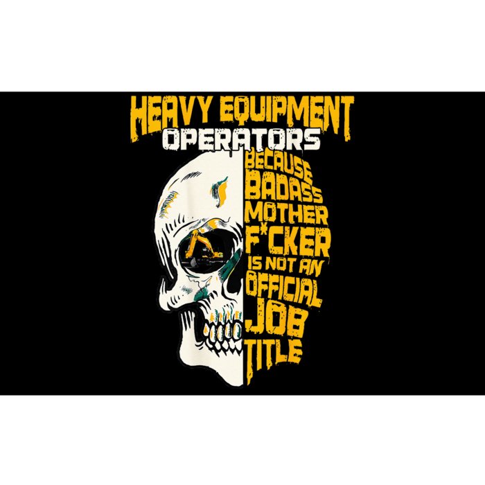 Heavy Equipment Operator Design On Back Of Clothing Bumper Sticker