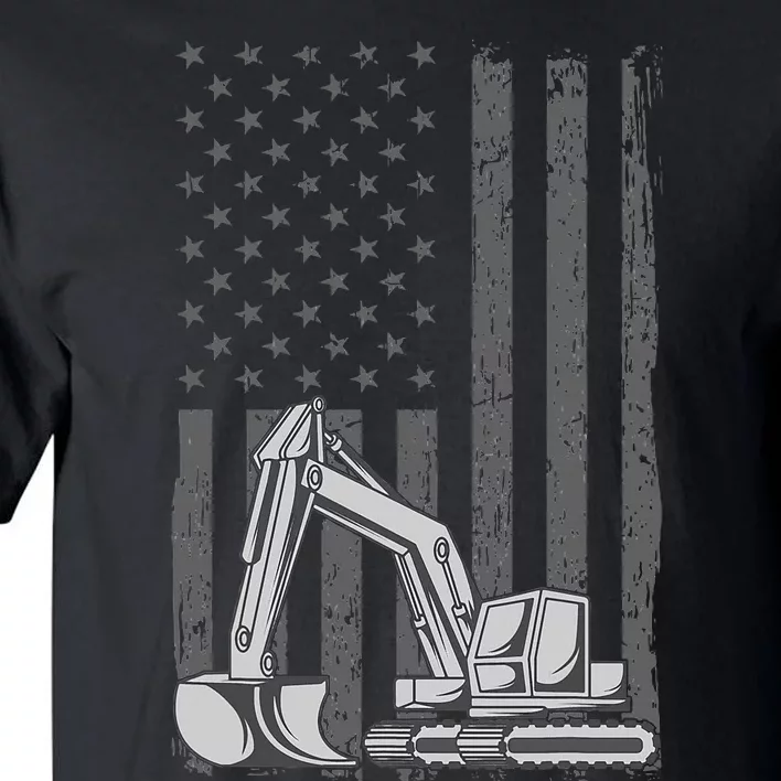 Heavy Equipment Operator Excavator Us Independence Day Tall T-Shirt