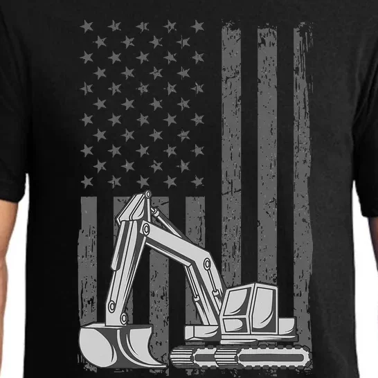 Heavy Equipment Operator Excavator Us Independence Day Pajama Set