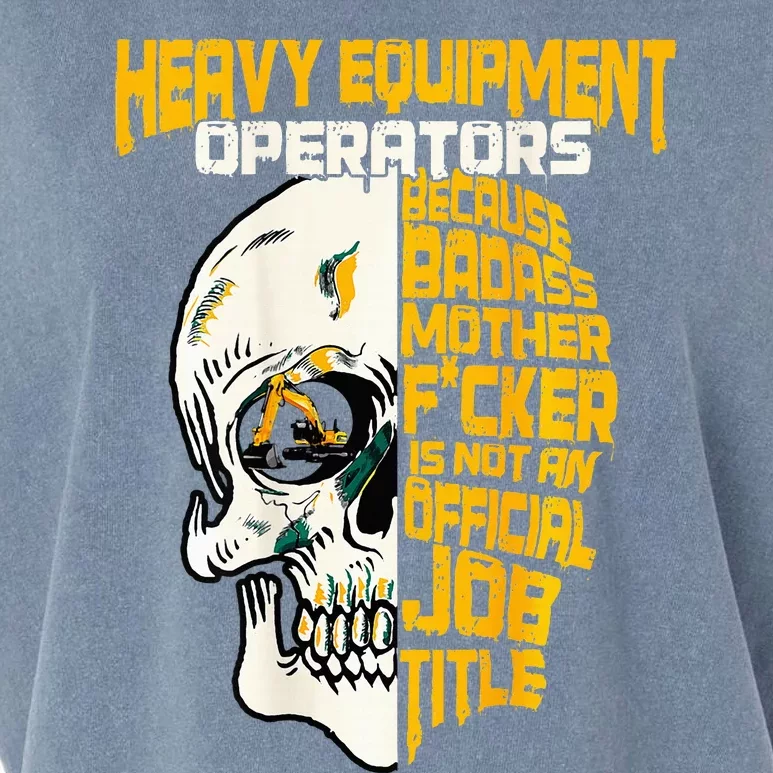 Heavy Equipt Operator Design On Back Of Clothing Garment-Dyed Women's Muscle Tee