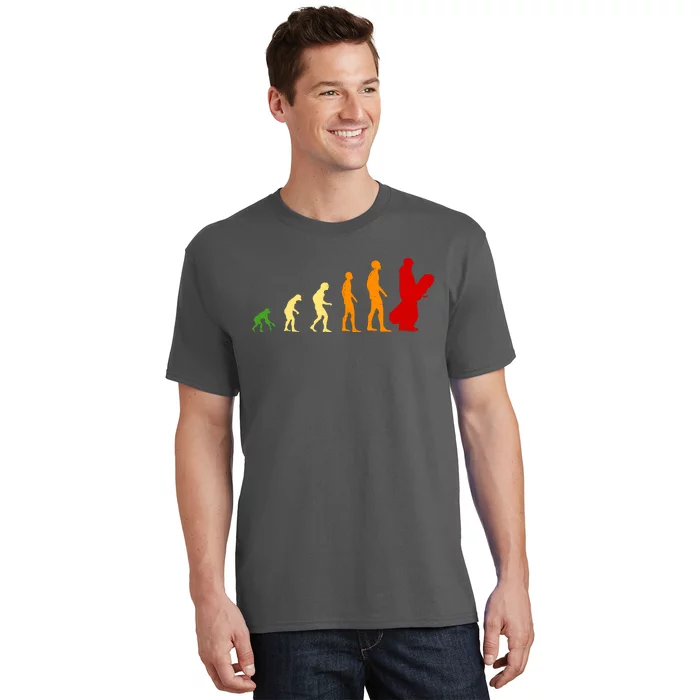 Human Evolution Of Snowboarding T-Shirt