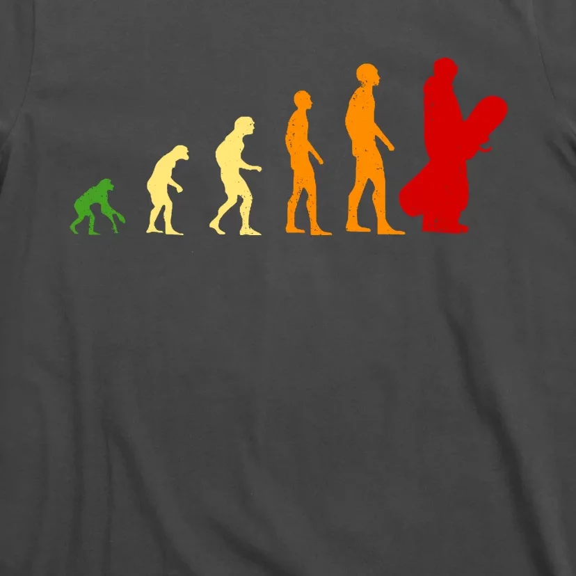 Human Evolution Of Snowboarding T-Shirt