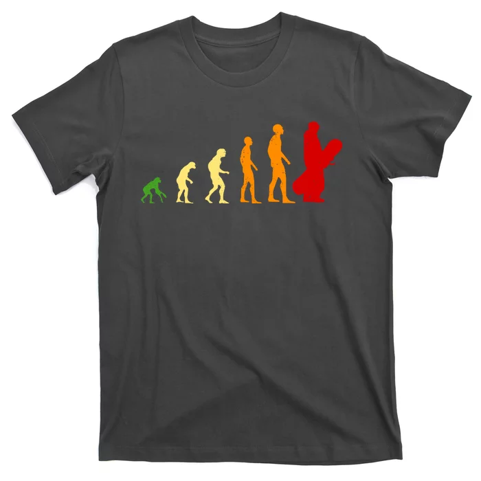 Human Evolution Of Snowboarding T-Shirt