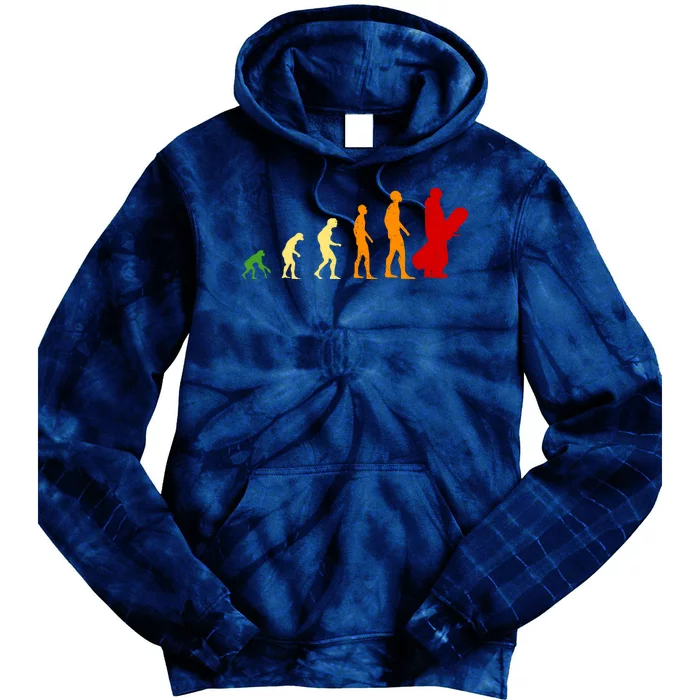 Human Evolution Of Snowboarding Tie Dye Hoodie