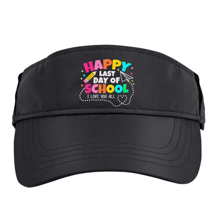 Happy End Of School Year Teachers Graduation Adult Drive Performance Visor